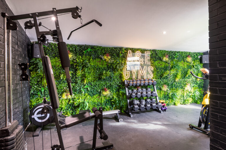 Private gym at 4 Gordon Road showing facilities to check before joining a house share